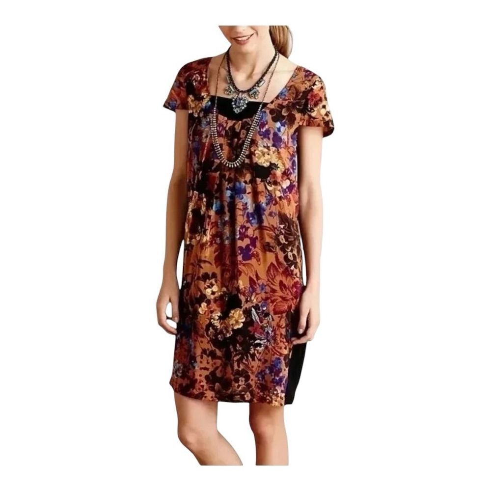 0419W. Anthropologie‎ Maeve Women's Floral Mini Dress Multicolor Size S